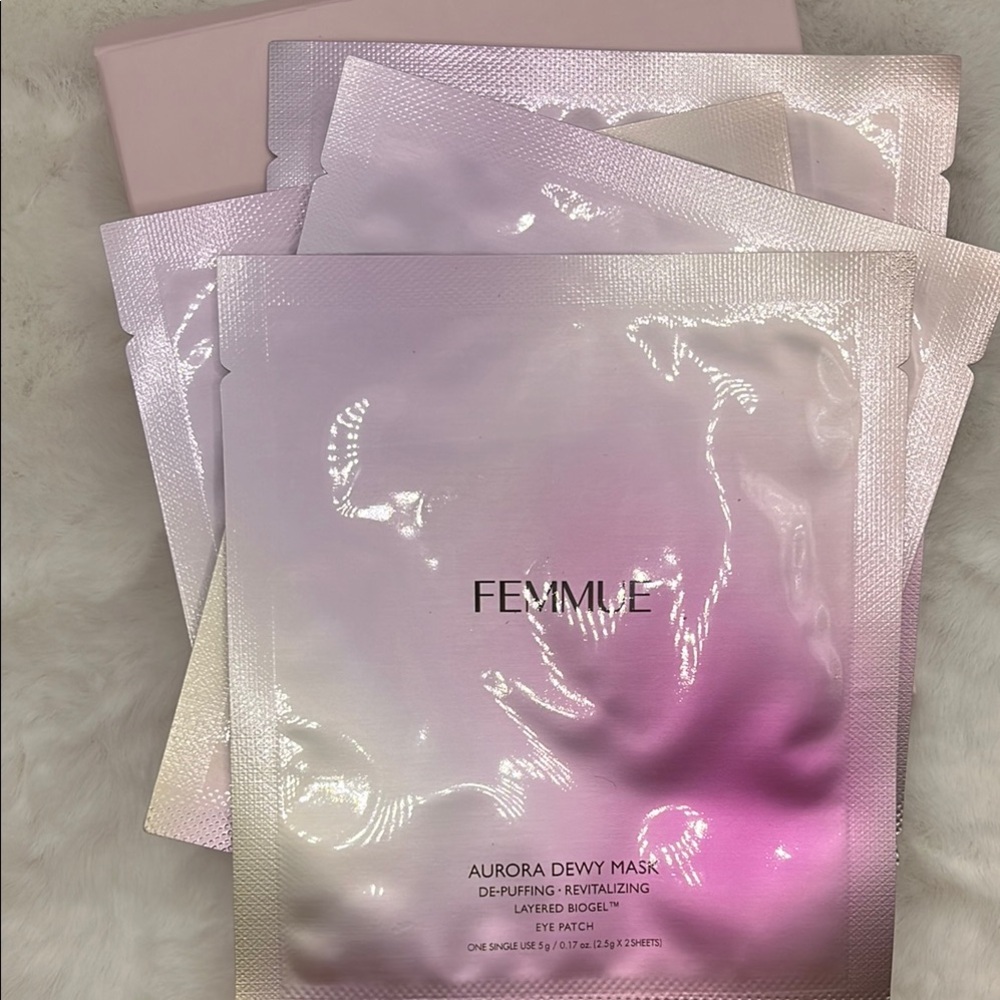 Femmue Aurora Dewy Eye Mask (set of 4), De-Puffing, Revitalizing